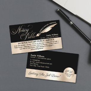 Cartão De Visita Typografia Mobile Notary & Loan Signal Agent Law