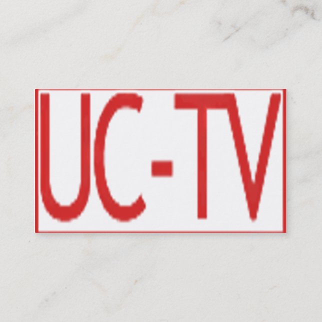 Cartão De Visita UCTV educacional e negócio de consulta da carreira (Verso)