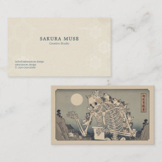 Cartão De Visita Ukiyo-e Inspired Business Card – Dramatic ZEN