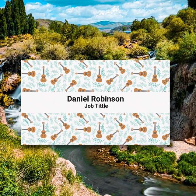 Cartão De Visita Ukulele patterns (Criador carregado)