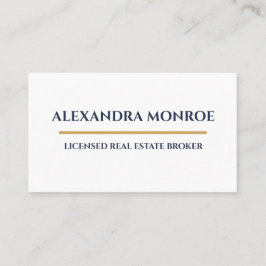 Cartão De Visita Ultra-Modern Real Estate Horizontal Business Card