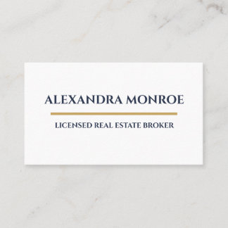 Cartão De Visita Ultra-Modern Real Estate Horizontal Business Card