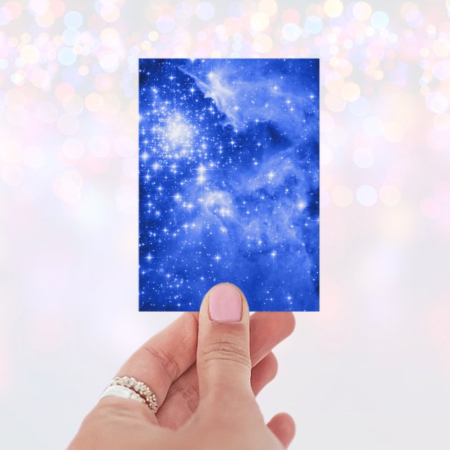 Cartão De Visita Ultramarine Blue Stars (Blue Celestial Business Card)