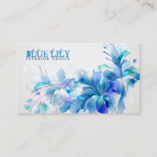 Cartão de visita Ultramarine do lírio