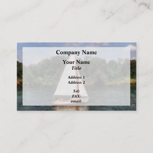 Cartão De Visita Um belo dia para uma vela (Frente)