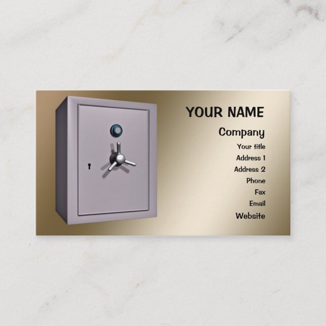 Cartão De Visita Um 'cofre' (Frente)