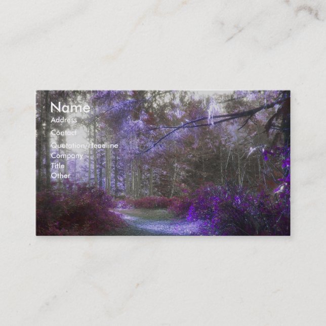 Cartão De Visita Um lugar pequeno (Frente)