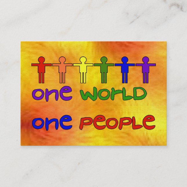 Cartão De Visita Um mundo (Frente)