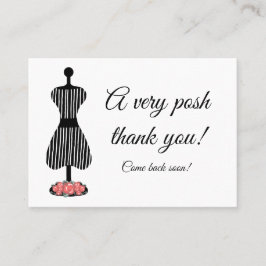 Cartão De Visita Um obrigado fino você