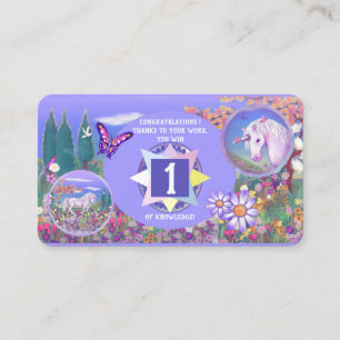 Cartão De Visita um paraíso roxo