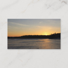 Cartão De Visita Um por do sol congelado
