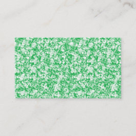 Cartão De Visita Uma luxuosa e verde com frentes delicadas e arcaic