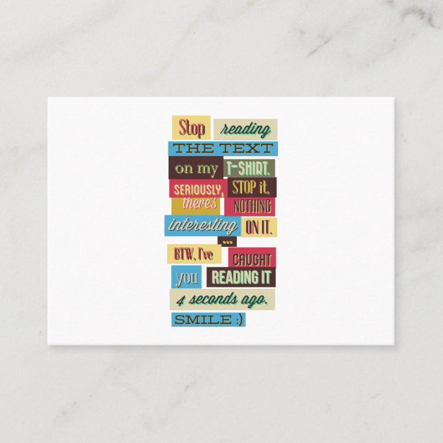 Cartão De Visita Uma mensagem inspiradora (Frente)