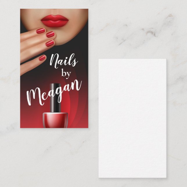 Cartão De Visita Unhas (Frente/Verso)