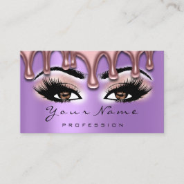 Cartão De Visita Unhas De Artesanato Coletor Rosa Púrpura Castanho