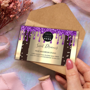 Cartão De Visita Unhas de ativação do cabelo do logotipo Unidades d