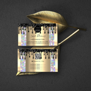 Cartão De Visita Unhas de ativação do cabelo do logotipo Unidades S