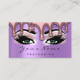 Cartão De Visita Unhas De Cera De Artista Nail Lash Makeup Green Vi