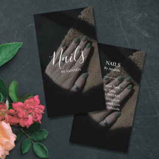 Cartão De Visita Unhas De Luxo Beleza De Arte De Nyler Salon Manicu
