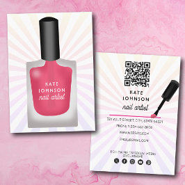 Cartão De Visita Unhas Manicure Pedicure Beleza Artista de Unhas Mo