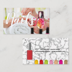 Cartão De Visita Unhas   Variety Nail Polonês e Press ons
