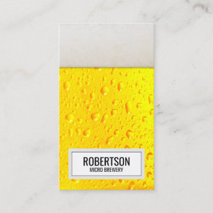 Cartão De Visita Única cervejaria