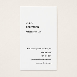 Cartão de visita único preto e branco exclusivo