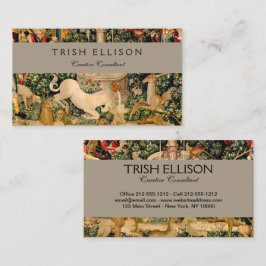 Cartão De Visita Unicorn Tapestries Encontrou Legenda Mítica