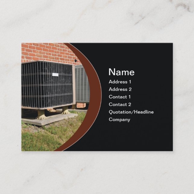 Cartão De Visita unidade de ar condicionado exterior (Frente)