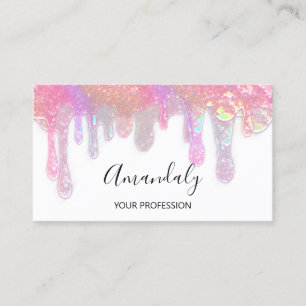 Cartão De Visita Unidades de logotipo de beleza do Unhas Studio Hol