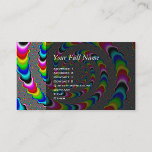 Cartão De Visita Universo Arco-Íris - Arte Fractal