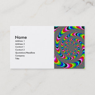Cartão De Visita Universo Arco-Íris - Arte Fractal