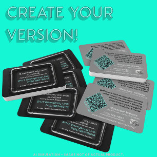 Cartão De Visita URL de Código QR do Plumber de Pipes de Metal Pret