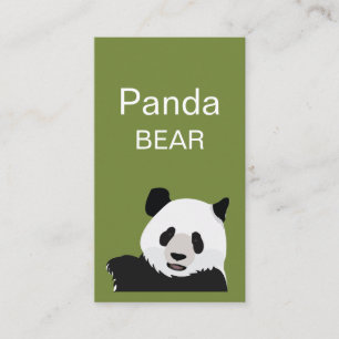 Cartão De Visita  Urso Panda