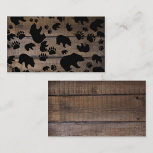 Cartão De Visita Urso Preto - Pinturas Pretas