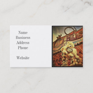 Cartão De Visita Ursos de Teddy Bonitos no Carnaval