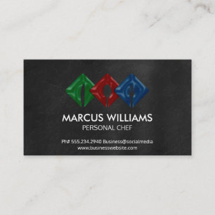 Cartão De Visita Utensílios de Restaurante   Culinária de Restauran