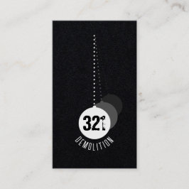 Cartão de visita v4 do especialista em demolição