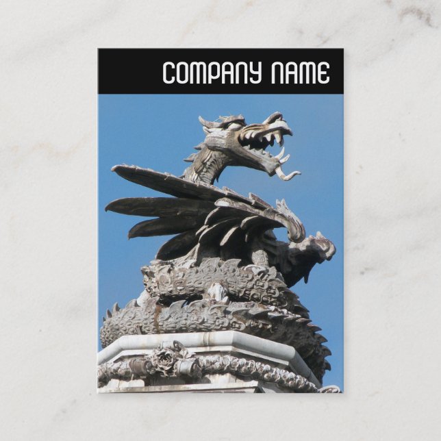 Cartão De Visita V Cabeçalho - Dragão, Câmara Municipal de Cardiff (Frente)