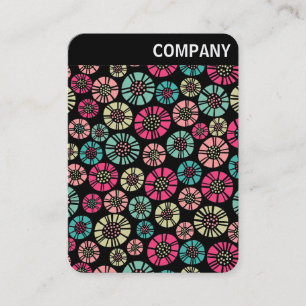 Cartão De Visita V Header - Abstrato Flores 031023