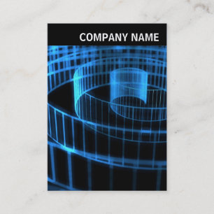 Cartão De Visita V Header - Foto - Espiral Azul