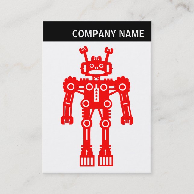 Cartão De Visita V Header - Foto - Red Robot (Frente)