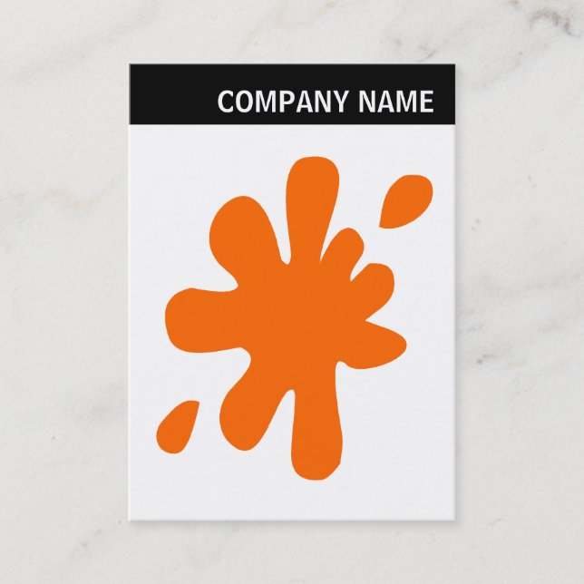 Cartão De Visita V Header - Image - Big Orange Blot (Frente)