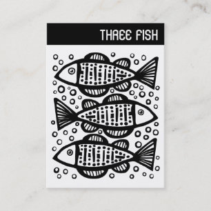 Cartão De Visita V Header - Três Peixes