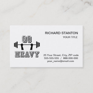 Cartão De Visita Vá pesado