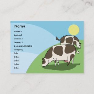 Cartão De Visita Vacas - carnudos