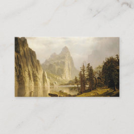 Cartão De Visita Vale do Yosemite do Rio Bierstadt Albert Merced