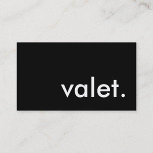 Cartão De Visita valet.