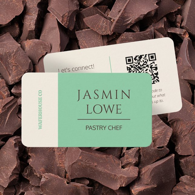 Cartão De Visita Vamos de Mídia Social de Código QR Moderno Conecta (Criador carregado)