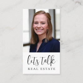 Cartão De Visita Vamos Talk Real Estate Professional